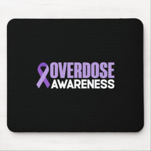 Overdose Day Ribbon Overdose Awareness Month Mouse Pad