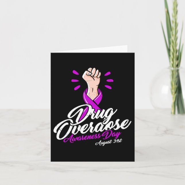 Overdose Does Not Discriminate - Overdose Awarenes Card (Front)