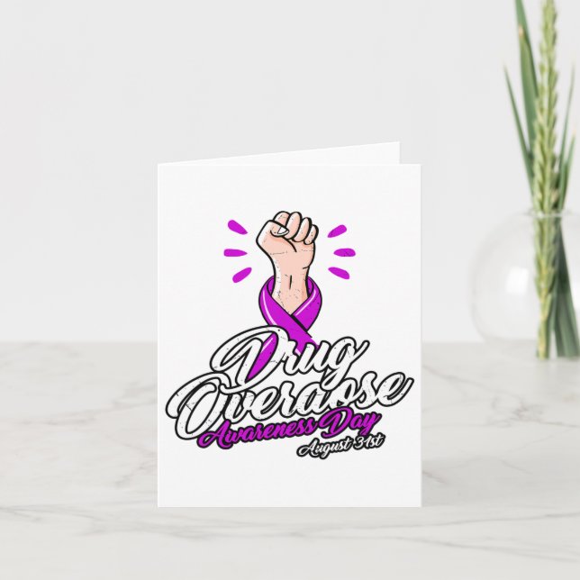 Overdose Does Not Discriminate - Overdose Awarenes Card (Front)