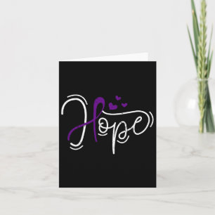 Overdose Hope Purple Ribbon Awareness Addiction Re Card