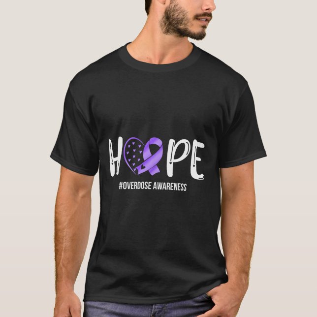 Overdose Warrior Hope Support Squad Overdose Aware T-Shirt (Front)