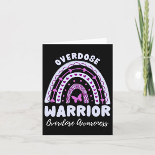 Overdose Warrior Overdose Awareness Rainbow 1 Card