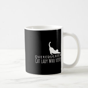Overeducated Cat Lady Who Votes For Kamala Harris Coffee Mug