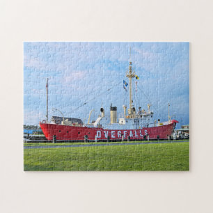 Overfalls Lightship, Delaware Jigsaw Puzzle