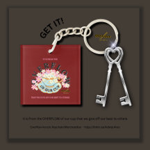 OVERFLOW Acrylic Keychain by Adiela Akoo