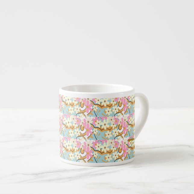 OVERFLOW Floral Espresso Mug - Adiela Akoo (Front Right)