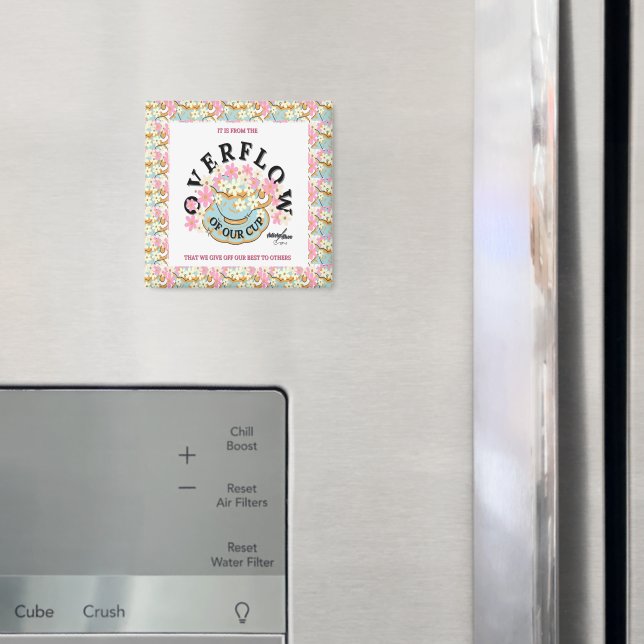 OVERFLOW Floral Magnet by Adiela Akoo (In Situ (Fridge))