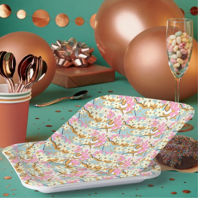 OVERFLOW Floral Paper Plates - Adiela Akoo (Multi)