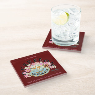 OVERFLOW Glass Coaster by Adiela Akoo