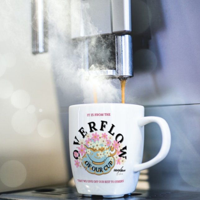 OVERFLOW Mug designed by Adiela Akoo (Overflow Mug by Poet Adiela Akoo - an inspiring gift combo with a t-shirt, etc. LOVE it? BUY IT NOW!)