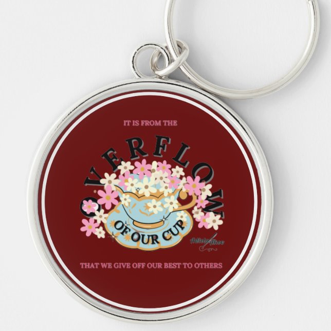 OVERFLOW Red Hues Keychain by Adiela Akoo (Front)