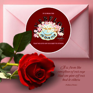 OVERFLOW Red Hues Sticker by Adiela Akoo