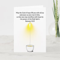 Overflow With Hope - Romans 15:13 Greeting Card