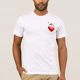 Overflowing Heart Pot: Steamy Love with Bubbling R T-Shirt
