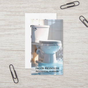 Overflowing Toilet Business Card