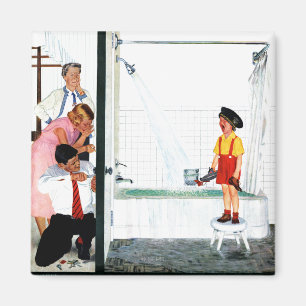 Overflowing Tub Magnet