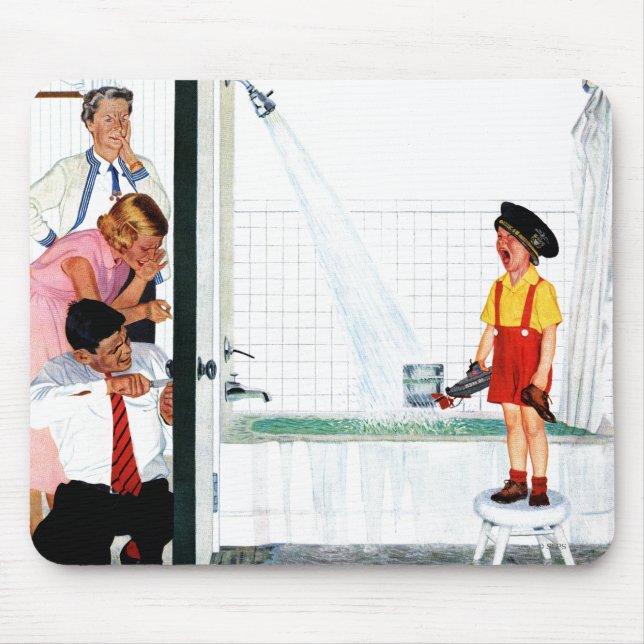 Overflowing Tub Mouse Pad (Front)