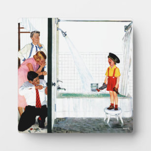 Overflowing Tub Plaque