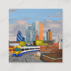Overground train business card