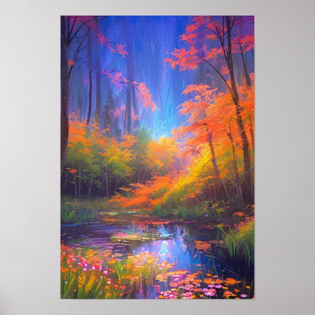 Overgrown Charm in the Deep Forest Swamp Poster (Front)
