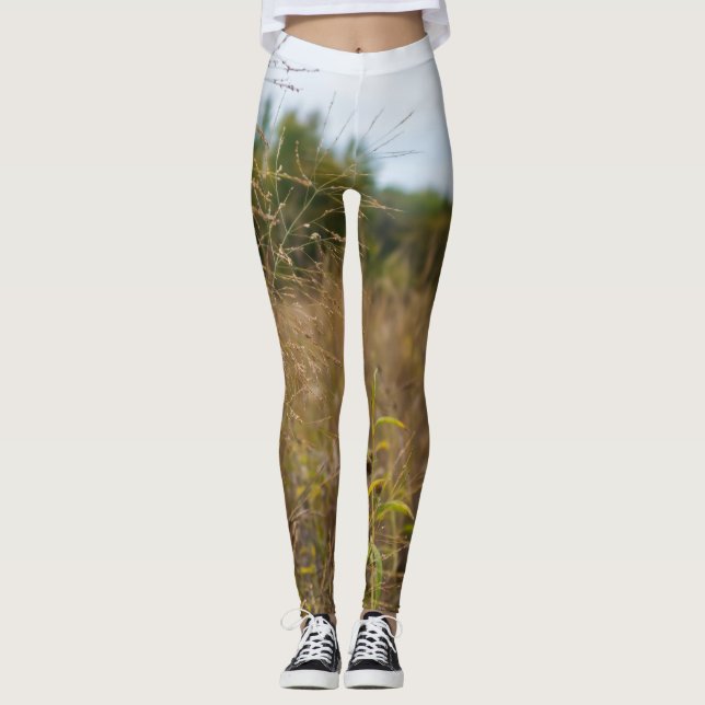 Overgrown Prairie Leggings (Front)