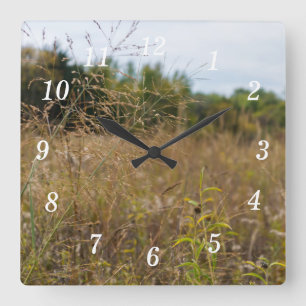 Overgrown Prairie Wall Clock