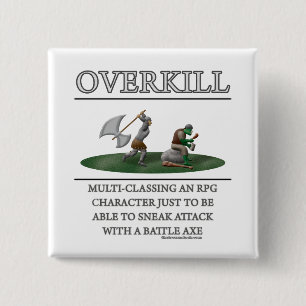 Overkill Fantasy (de)Motivator 15 Cm Square Badge