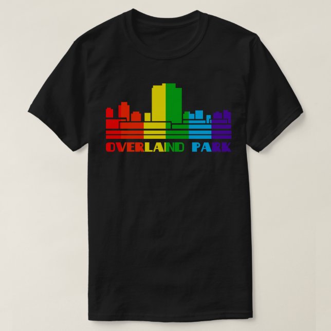 Overland Park Pride  Overland Park LGBT Gift LGBTQ T-Shirt (Design Front)