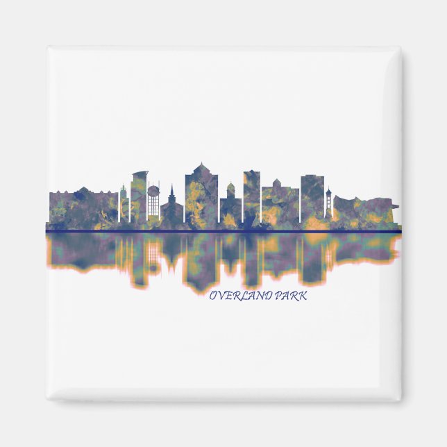 Overland Park Skyline Magnet (Front)