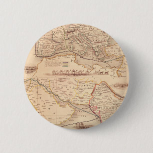 Overland Route to India 6 Cm Round Badge