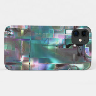 Overlap of gradient green and colored in soft neon iPhone 11 case