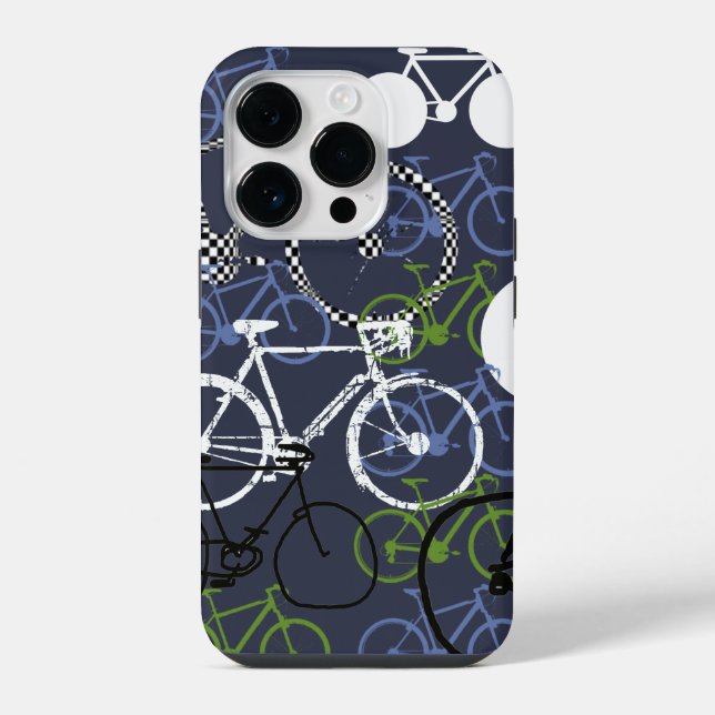 Overlapping Bicycles iPhone Case (Back)
