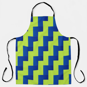 Overlapping Blue and Green  Apron