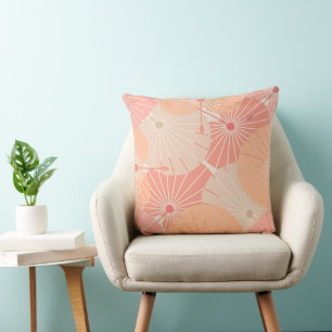 Overlapping Chinese Fans Cushion