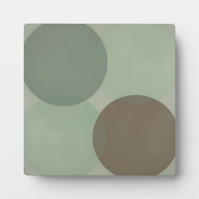Overlapping Circles Minimalist Abstract Plaque (Front)