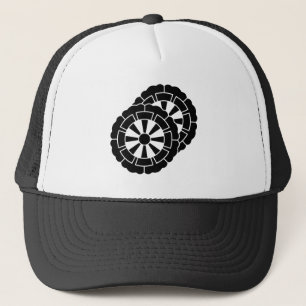 Overlapping flower-shaped Genji carts Trucker Hat