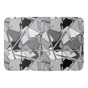 Overlapping Flutes Bath Mat
