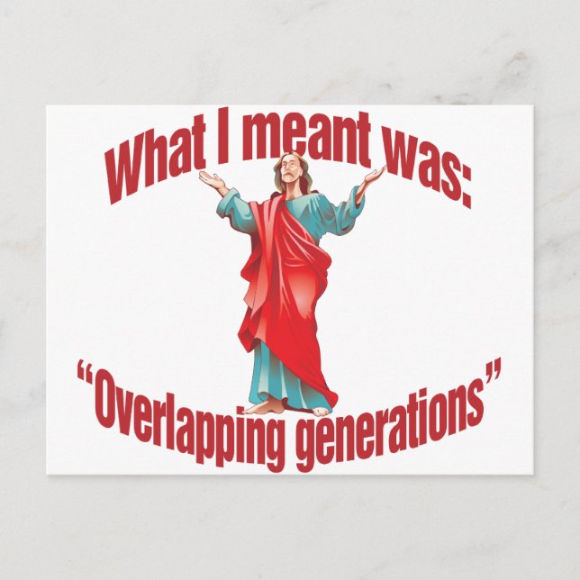 Overlapping Generations Postcard (Front)