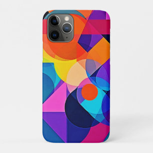 Overlapping Hues: Abstract Fusion iPhone 11 Pro Case