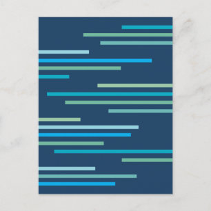 Overlapping Lines Abstract Design Postcard