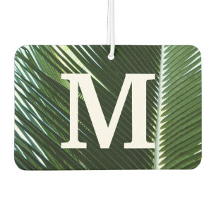 Overlapping Palm Fronds Tropical Green Abstract Car Air Freshener