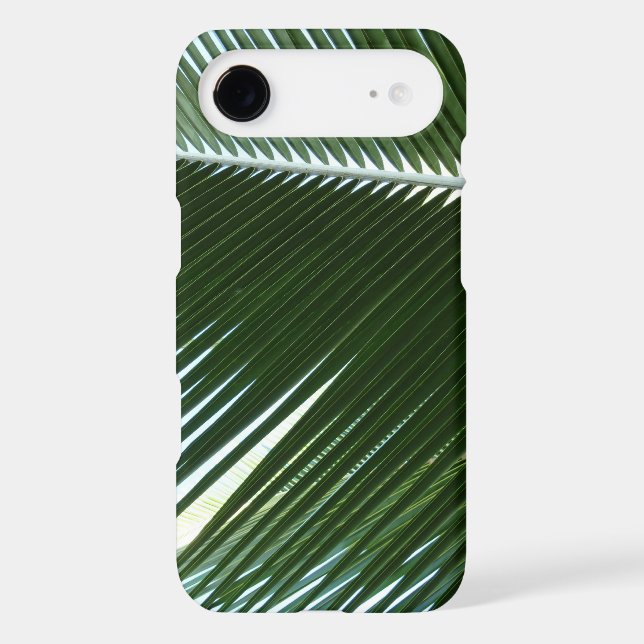 Overlapping Palm Fronds Tropical Green Abstract Case-Mate iPhone Case (Back)