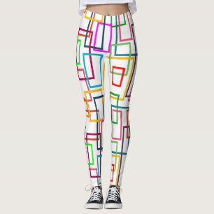 Overlapping Rectangles Leggings