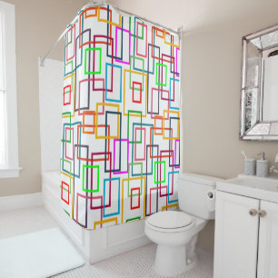 Overlapping Rectangles  Shower Curtain