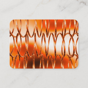 Overlapping Springs Orange Business Card