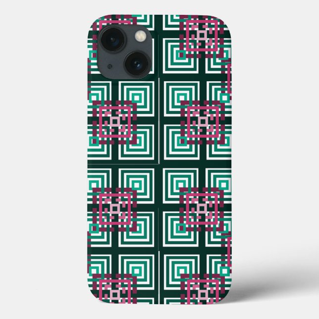 Overlapping Squares  Case-Mate iPhone Case (Back)