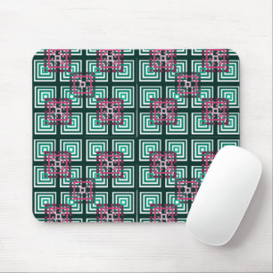 Overlapping Squares Mouse Pad