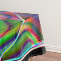 Overlapping tape-like curves, neon colourful relie