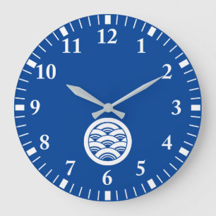 Overlapping waves in circle large clock