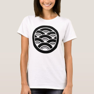 Overlapping waves in circle T-Shirt
